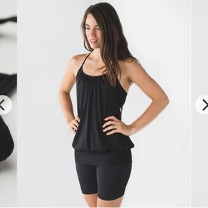 Lululemon No Limits Elegant Black Sleeveless Tank Top Size 4